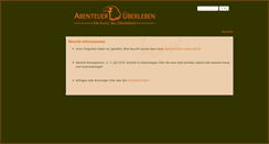 Desktop Screenshot of abenteuer-ueberleben.com